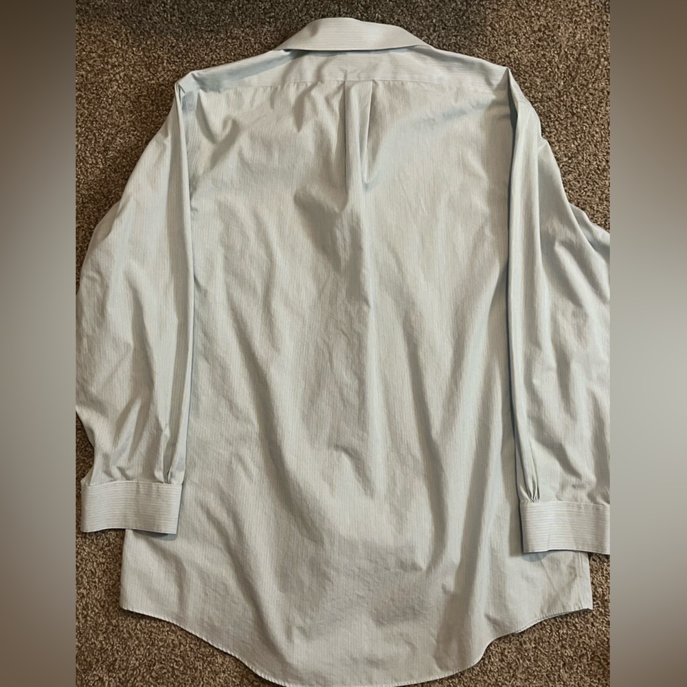 Brooks Brothers Pale Blue with Yellow Dress Shirt All Cotton. - Picture 9 of 9